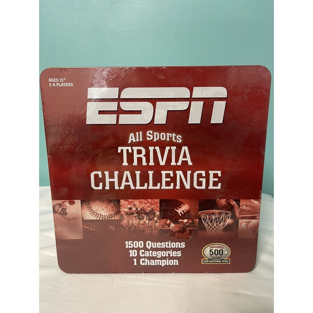 ESPN All Sports Trivia Challenge 1500 Questions Brand New Sealed Game